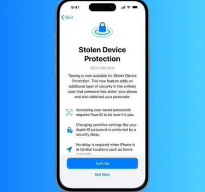 乌伊岭苹果授权维修店分享被盗设备保护功能开启方法 