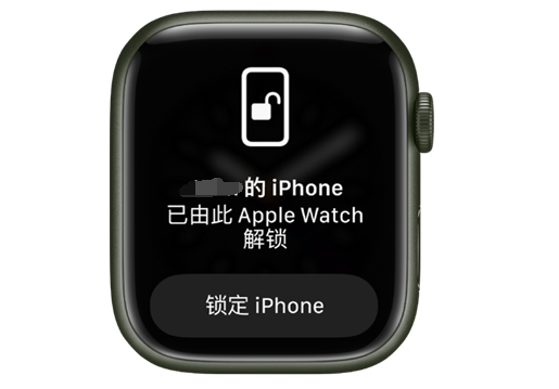 乌伊岭苹果手机维修分享用 AppleWatch 解锁配备面容 ID 的 iPhone方法 